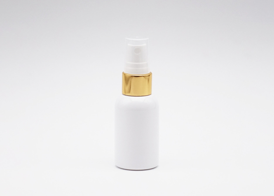 Cylindre en plastique de la bouteille 30ml de jet de poche de voyage avec le collier en aluminium d'or