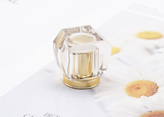 Pulvérisation acrylique de couvercles de capsules du parfum Fea15 transparente