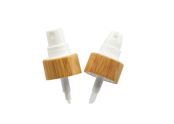 Pulvérisateur fin en plastique de brume de la vis 20mm avec le collier en bambou pour des bouteilles