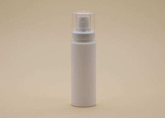 bouteilles en plastique blanches de jet de pompe de 60ml pp avec de la résine claire de K au-dessus du chapeau