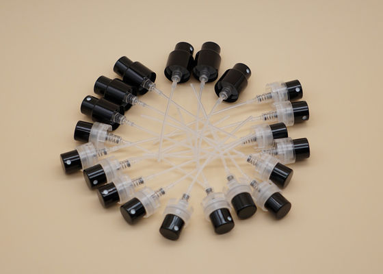 Pompe en aluminium de jet de bouteille de parfum, dosage en plastique de la pompe 0.075ml de jet