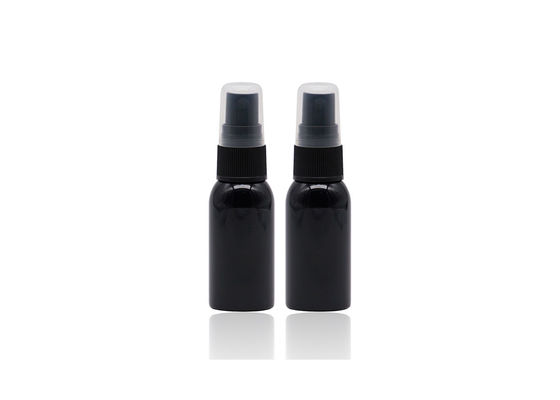 Le plastique recyclable met la bouteille en bouteille cosmétique de jet du maquillage 60ml noir