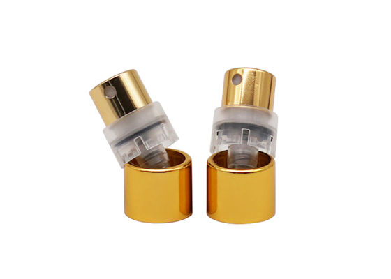 Pompe en aluminium de jet de parfum d'aseptisant d'or de Fea15 Crimpless