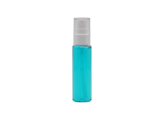 Bouteille en plastique 50ml 60ml de jet plat d'épaule blanche et transparente
