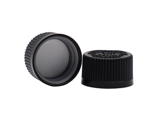 Chapeau en plastique 18mm de preuve d'enfant de centre de détection et de contrôle de vis nervuré pour des bouteilles